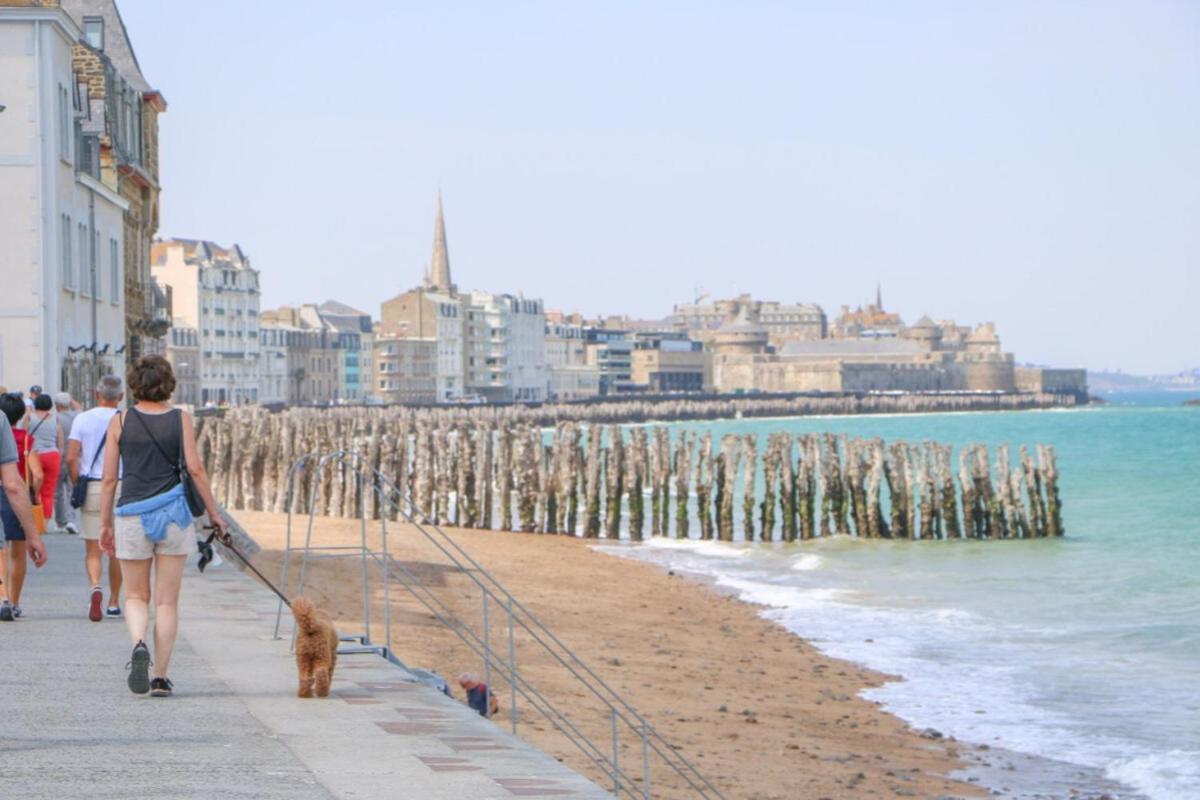 Lostra 2 - Appartement Avec Mezzanine, Front De Mer A Cancale Sur Le Port De La Houle Экстерьер фото